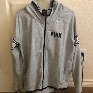 Pink Victoria’s Secret zip up jacket.